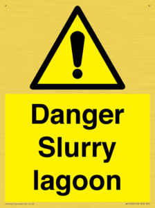 Danger Slurry lagoon